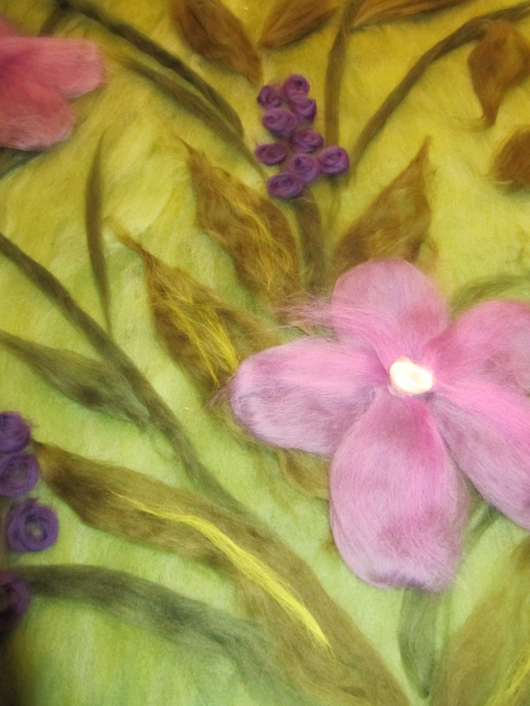 Unfelted Blue Wren chair cover